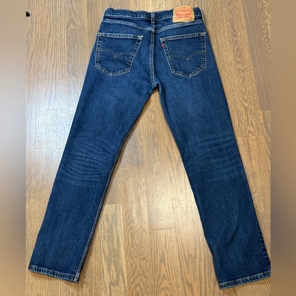 Levi's 514 Jeans Mens Sz W30 L30 Straight Fit Regular Dark Blue Casual Denim F